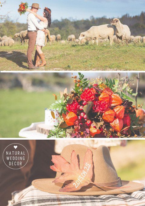 Natural Wedding Decor - autumn