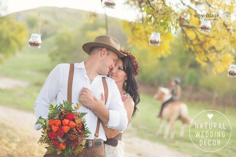 Natural Wedding Decor - autumn