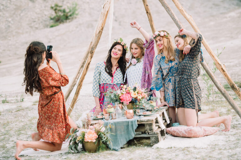 lánybúcsú fotózás