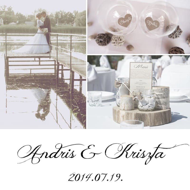 Natural Wedding Decor - rustic, kraft, lace, tree slice
