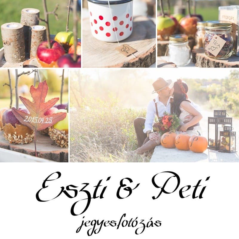Natural Wedding Decor - autumn, pumpkin, caramel apple, tea, picnic
