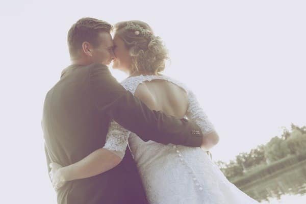 Natural Wedding Decor - rustic, kraft, lace, tree slice